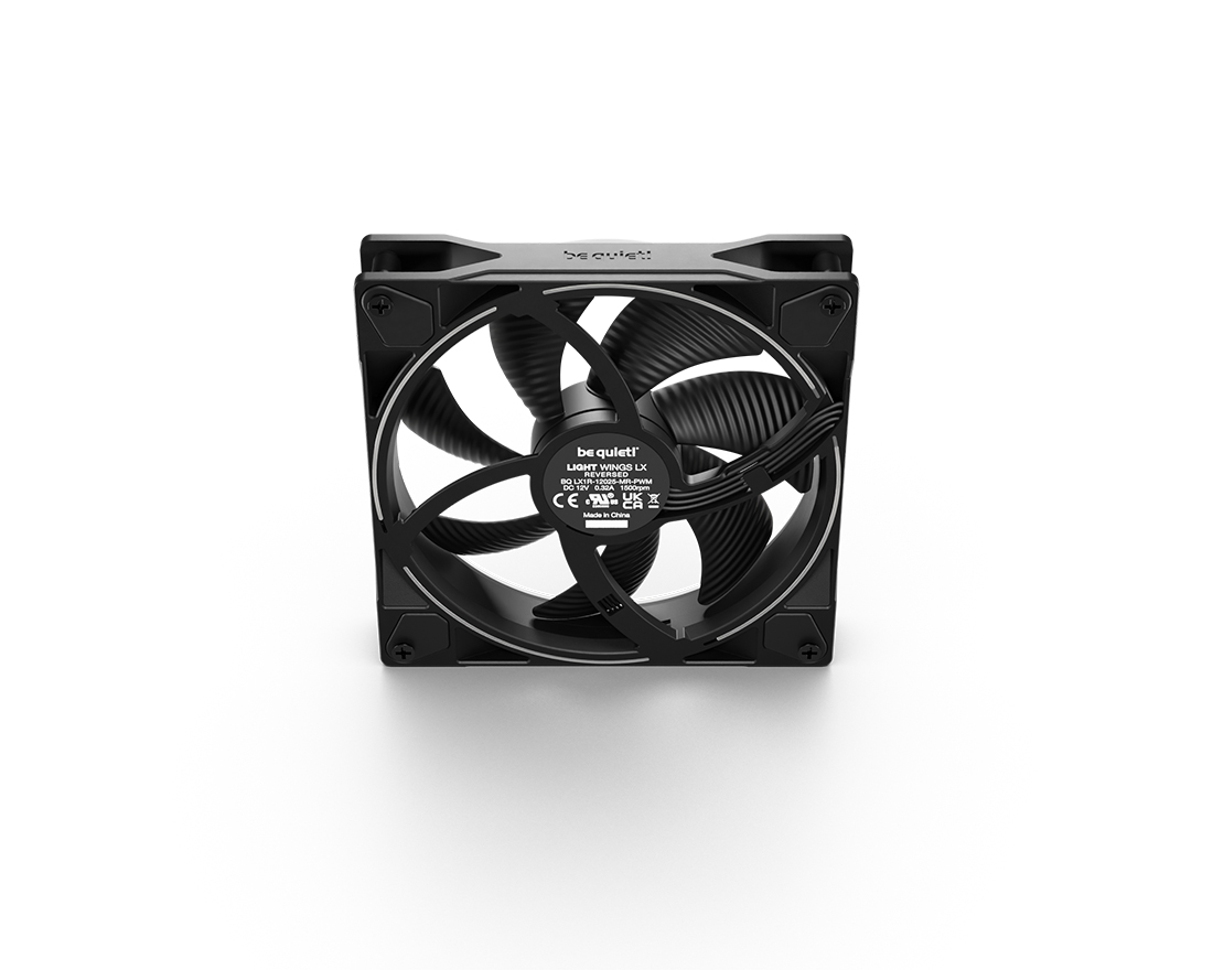 LIGHT WINGS | 140mm PWM Reverse Black silent essential Fans from
